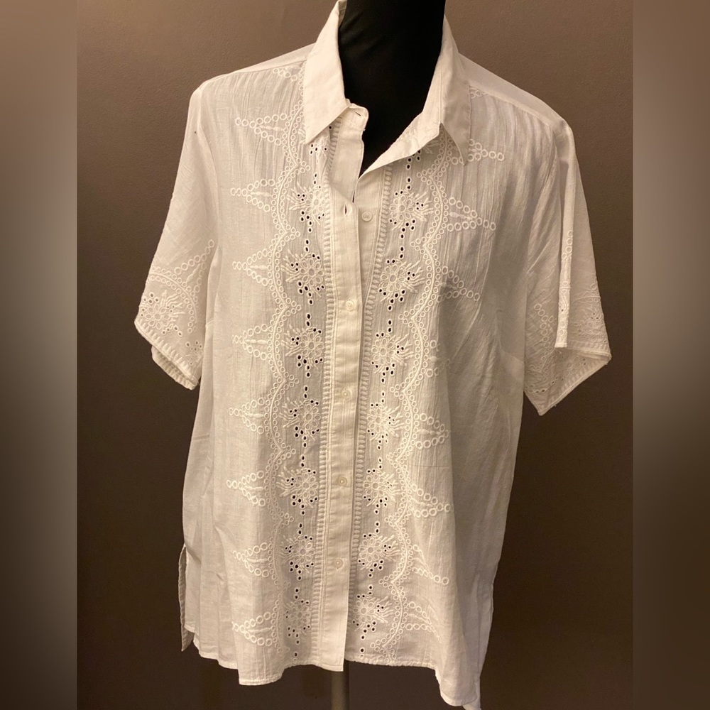 Jones New York Collared Blouse